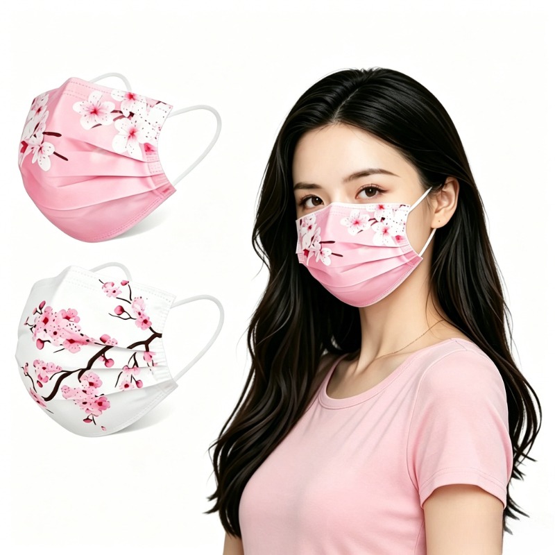 Cloth Face Mask Washable - 여성용 꽃무늬 별무늬 페이스 마스크 10개,