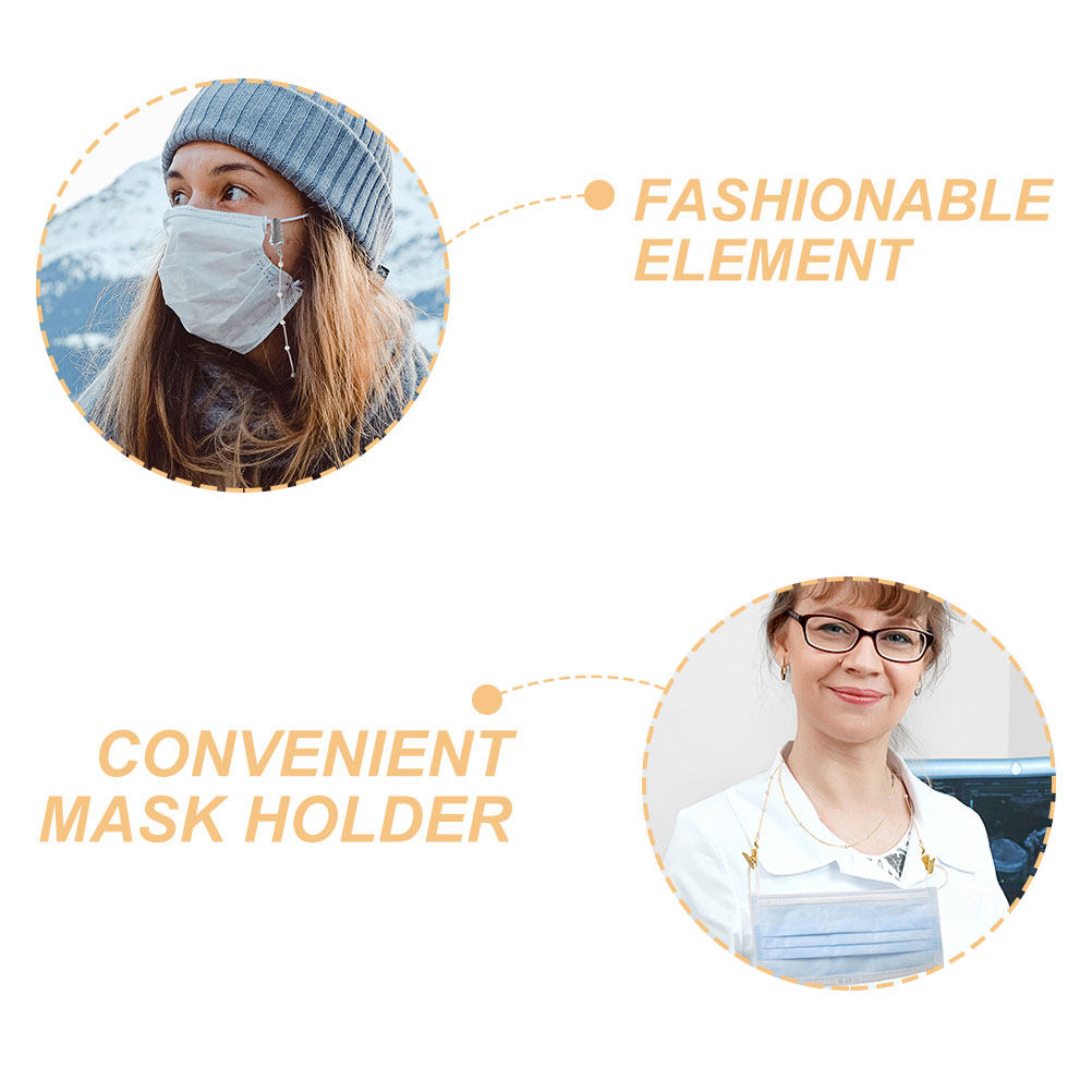 여성을위한 2Pcs 펄 안경 체인 마스크 홀더 목걸이  - Mask Chain Holder 리뷰 및 가격