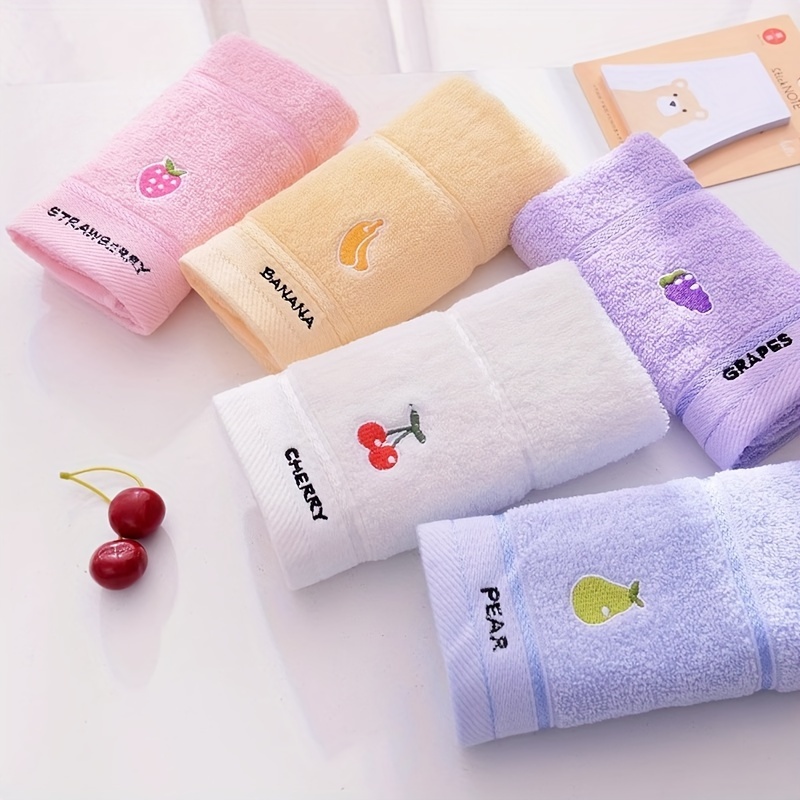 3가지 무작위 색상의 과일 무늬 수건, 순면 어린이 수 - Cloth Face Mask Washable 리뷰 및 가격