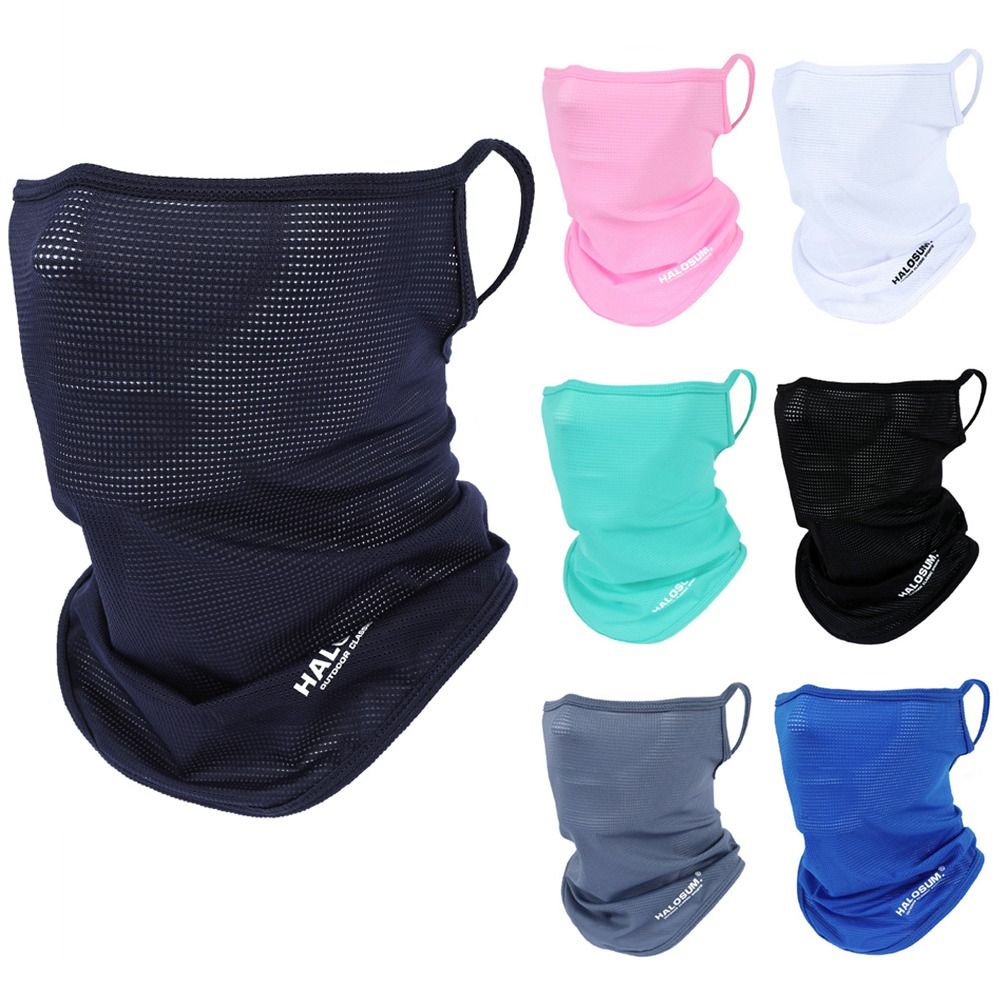 여름 얼음 실크 태양 보호 자전거 마스크 전체 얼굴 마 - Sports Mask Breathable 리뷰 및 가격