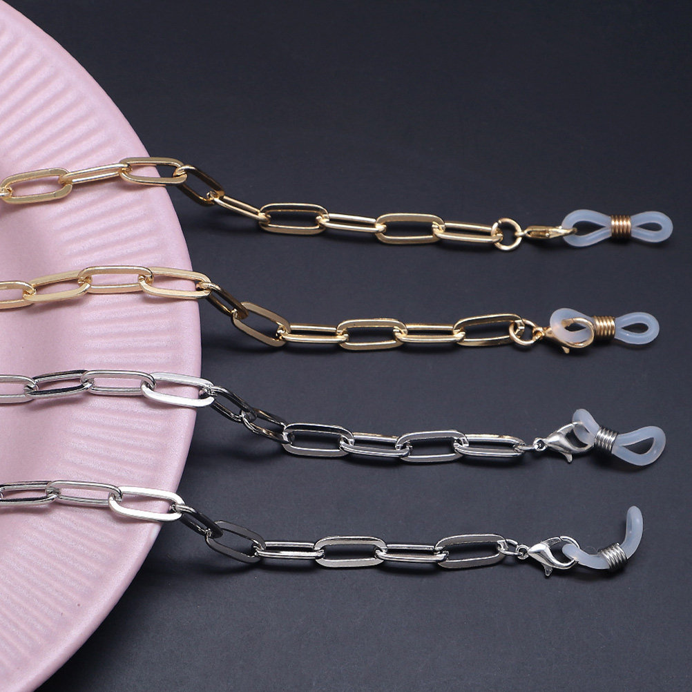 메탈 골드 페이퍼클립 링크 안경 체인 마스크 랜야드 홀 - Mask Chain Holder 리뷰 및 가격